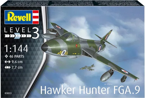 Miniatura 2 de Revell 03833 Hawker Hunter FGA.9 1:144 Escala sin construir/sin pintar Kit de modelo de plástico