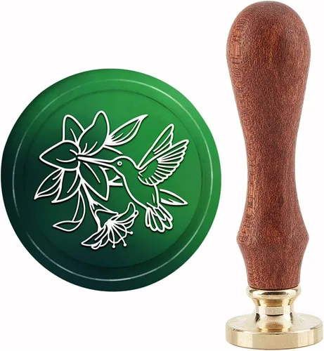 Miniatura 10 de CRASPIRE Sello de cera de baloncesto para deportes, 1.181 in, cabeza de latón extraíble retro vintage con mango de madera para invitaciones de boda