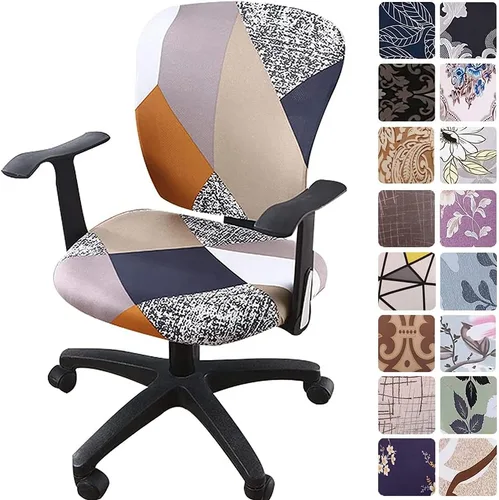 Miniatura 17 de Melaluxe - Funda para silla de oficina de computadora, funda universal protectora y elástica, cubierta elástica para silla giratoria