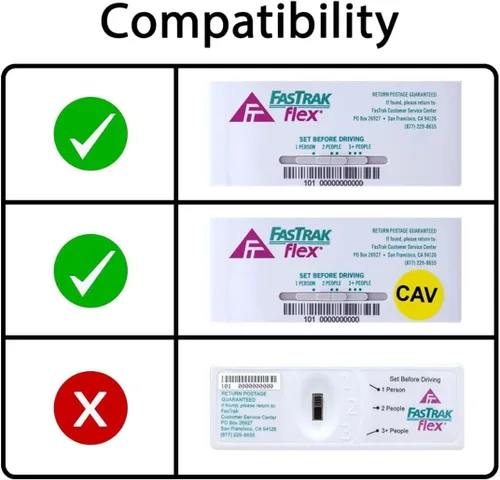 Soporte para transpondedor Fastrak Flex toll tag con ventosa (blanco, impresión 3D) California para tu coche.