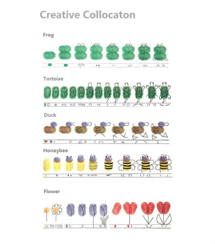 Miniatura 6 de Akak Store Craft - Sellos de tinta para manualidades, 20 unidades, colores surtidos, almohadilla de tinta de dedo arco iris, sello de impresión