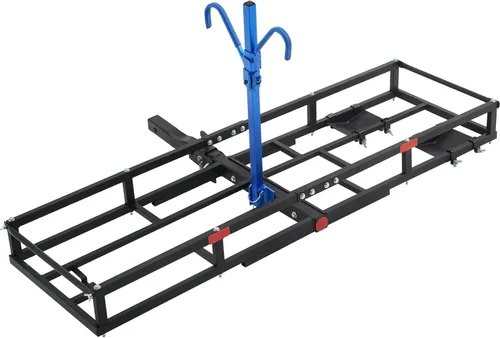 Miniatura 11 de Soporte para bicicleta de montaje en enganche para bicicleta eléctrica resistente, se adapta a 2 bicicletas eléctricas de montaña con neumáticos