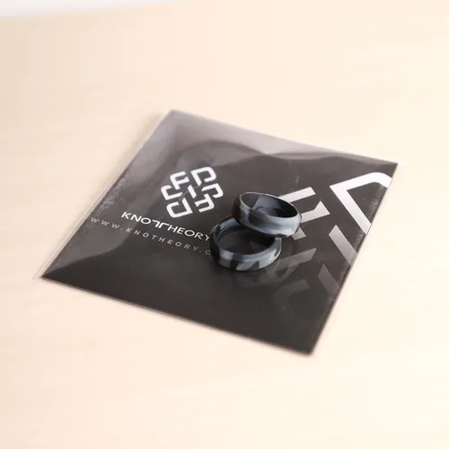Miniatura 59 de Knot Theory - Anillo de boda de silicón para hombres y mujeres Anillos de goma finos de calidad superior con gran estilo, comodidad; son ideales