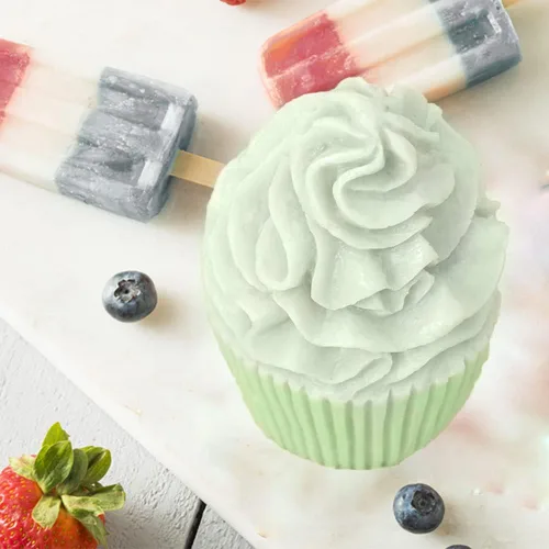 Miniatura 2 de Moldes de silicona para cupcakes de helado 3D, moldes de jabón con forma de helado, moldes de arcilla, moldes de vela de silicona para hacer velas