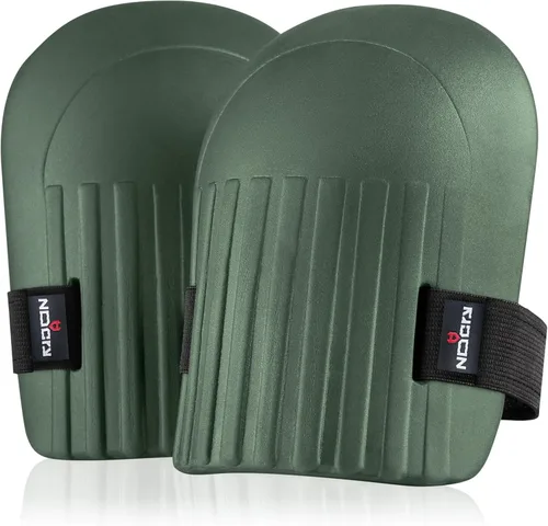 NoCry Rodilleras de jardinería para mujeres y hombres – Acolchado de espuma impermeable en un diseño ligero pero duradero; fácil de llevar con Verde