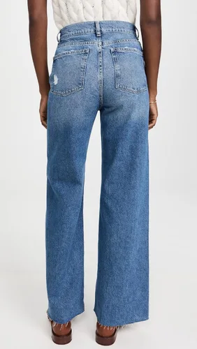 Miniatura 3 de DL1961 Hepburn pierna ancha para mujer jeans vintage de tiro alto