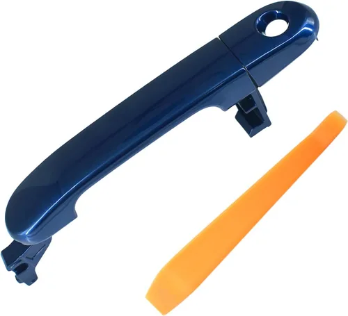 Miniatura 10 de Manija de puerta con orificio de cerradura Compatible con Nissan Versa 2007-2011 Tiida 2007-2012 82641EL12A N1310130 Manija de puerta exterior Tono