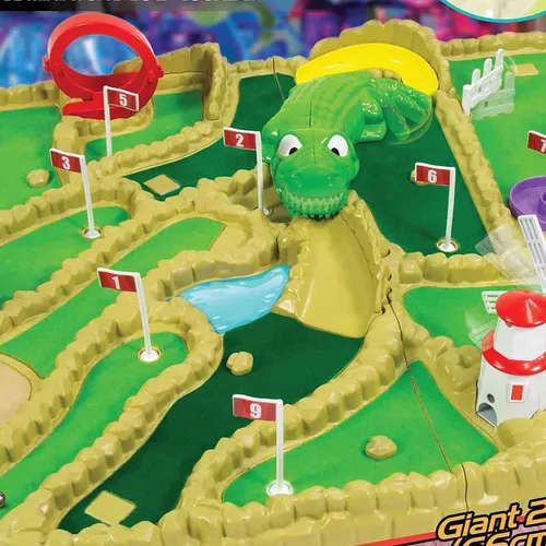 Miniatura 7 de Ambassador Games: Electronic Arcade Mini Golf - Área de juego gigante de 26 x 16.5, campo de mesa de 9 hoyos, 5 obstáculos móviles, adultos y niños