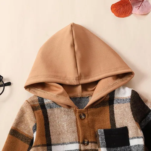Miniatura 280 de Conjunto de ropa de otoño e invierno para bebé y niño, sudadera larga con capucha y pantalones para niños pequeños, 6, 12, 18, 24 meses, 2T