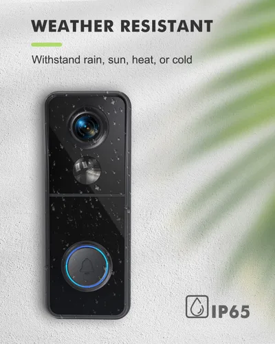 Miniatura 7 de MUBVIEW - Timbre con cámara de puerta inalámbrico con timbre, timbre de video - sin suscripción, cambiador de voz, personalización de zonas