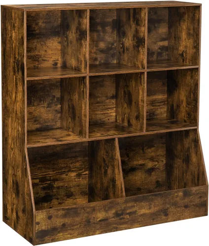 Miniatura 25 de DINZI LVJ Organizador de almacenamiento para juguetes, estantería para niños, gabinete de almacenamiento de juguetes de madera, estantería