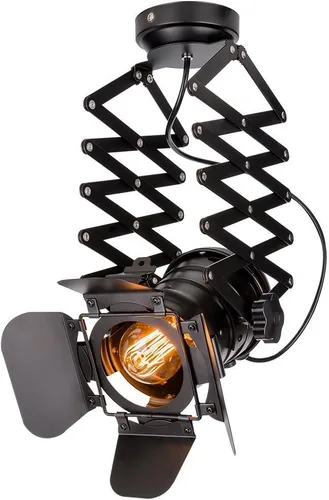 Foco telescópico de hierro industrial para loft, luces de techo vintage, luz LED para tienda, luz de pista, luz colgante nórdica, luces de pared
