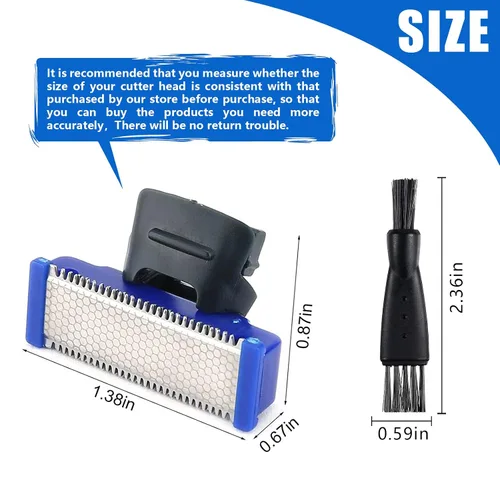 Miniatura 2 de Cabezal de repuesto para afeitadora, 4 unidades, compatible con Microtouch Solo 2 piezas de cepillo limpio con caja (4 unidades)