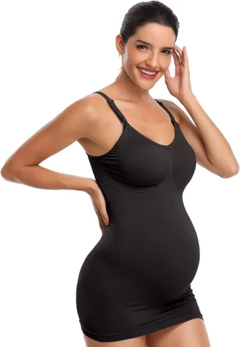 Miniatura 5 de BRLIDO - Camiseta larga de tirantes con brasier de lactancia integrado para mujer