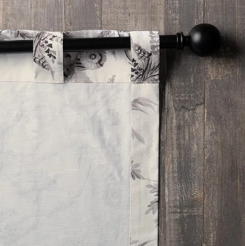 Miniatura 7 de Maison d' Hermine Cortinas para Sala de Estar 100% Algodón 84 Pulgadas de Largo Un Panel Cortinas de Filtrado de Luz Toile para Ventanas de 37