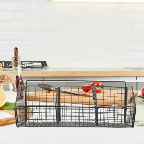 Miniatura 8 de Estante de almacenamiento de cocina montado en la pared para cebollas, jengibre y ajo, organizador de especias de metal negro con soporte de esponja