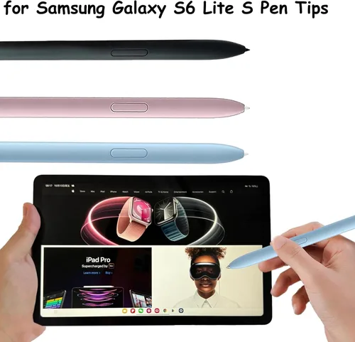 Miniatura 2 de 3 puntas de bolígrafo Tab S6 Lite para Samsung Galaxy S6 Lite S, puntas de metal de repuesto para Samung Galaxy Tab S6 Lite Stylus Pen Nibs+Pinzas