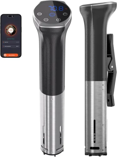 Olla de precisión WiFi Sous Vide de 1100 vatios, máquina de inmersión de precisión para carne perfecta, pollo tierno y comidas saludables, ultra