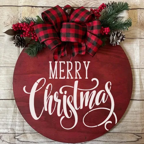 Miniatura 5 de Plantillas de Navidad para pintar sobre madera de 12" Plantilla de Feliz Navidad Plantillas de vacaciones Plantillas de dibujo para colgar