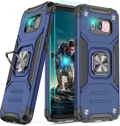 Miniatura 30 de YmhxcY Funda para Galaxy Note 8, funda para Galaxy Note 8 con protector de pantalla curvado 3D, fundas de grado armadura con soporte giratorio