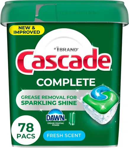 Miniatura 17 de Cascade Cápsulas completas para lavavajillas, detergente para lavavajillas, tabletas de detergente para platos, frescas, 103