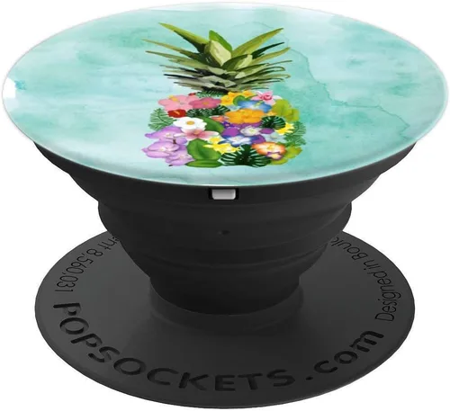 Miniatura 4 de Piña Playa Tropical Food Beachy Gift Mint PopSockets intercambiables PopGrip
