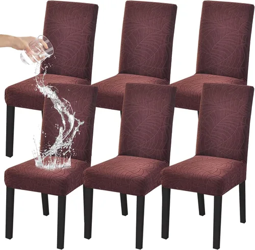 Miniatura 56 de HZDHCLH Juego de 6 fundas grises para sillas Parsons de elastano para comedor, fundas elásticas de elastano para sillas Parsons, fundas de asiento