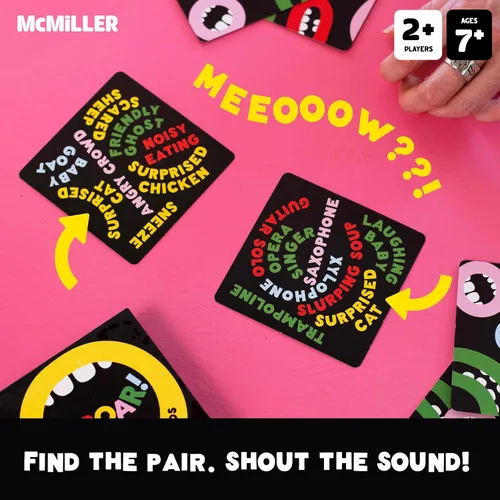 Miniatura 2 de ¡UPROAR! Juego de cartas familiar de coincidencias de sonido – Divertido juego rápido para niños de 7 años en adelante, padres y adolescentes