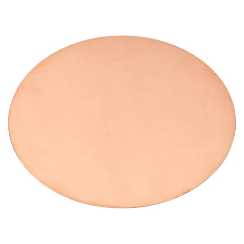 Miniatura 14 de uxcell Hoja de cobre puro, 4 piezas de 2 x 0.04 pulgadas, calibre 18 T2, placa redonda de metal de cobre para manualidades, reparaciones eléctricas