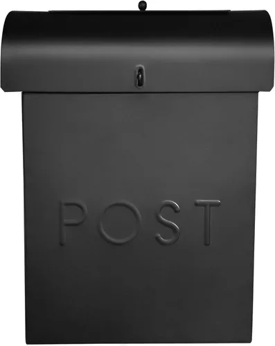 Miniatura 2 de NACH Buzón con bloqueo, 13.9 x 3.93 x 10.6 pulgadas, buzón negro con cerradura, soporte de pared para buzón colgante - El buzón con cerradura Emily