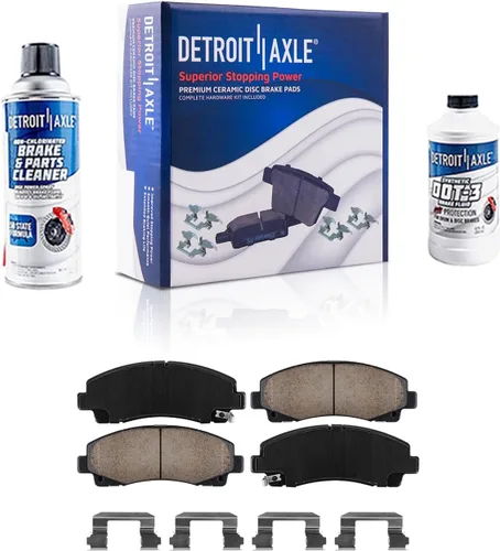 Miniatura 128 de Detroit Axle - Pastillas de freno de cerámica delanteras Reemplazo de pinza de freno derecha para Dodge Ram 1500 Dakota, Ram 1500 Classic - Juego