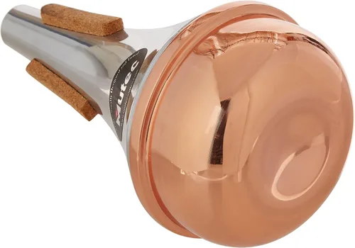 MHT108 - Silenciador recto para trompeta con fondo de cobre, hecho a mano de aluminio y cobre para un tono enfocado brillante, respuesta rápida y