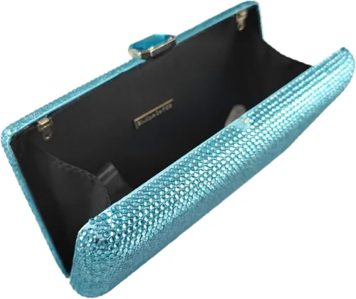 Miniatura 5 de Boutique De FGG Elegantes bolsas de noche de cristal para mujer, caja de fiesta formal, bolso de mano para boda, diamantes de imitación, bolso