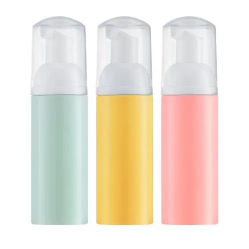 Miniatura 21 de Tekson 3 botellas de espuma de jabón (2 onzas), champú de pestañas espumoso de viaje vacío para limpiador, dispensador (bomba negra, blanca y rosa)