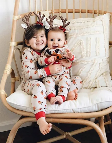 Miniatura 113 de VAENAIT BABY Infant Toddler Kids Adult Couple Family Matching Women Men Christmas Pjs Xmas Holiday Buffalo Plaid Pajama Set