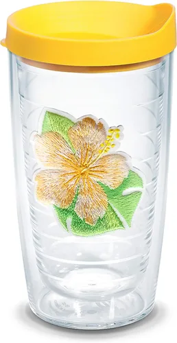 Miniatura 14 de Tervis Vaso aislado de doble pared Tropical Hibiscus Collection hecho en Estados Unidos mantiene las bebidas frías y calientes, 16 onzas, 4