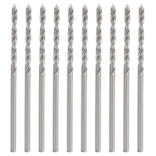 Juego de brocas de acero de alta velocidad de 0.069 in de vástago recto para perlas de perlas herramientas de perforación de joyería