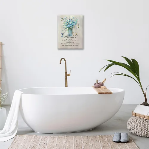 Miniatura 2 de Escritura Jeremías - Arte de pared con versículos bíblicos cristianos, impresiones en lienzo, cuadros de baño, cuadros enmarcados, regalos
