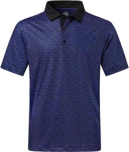 DEOLAX - Camisetas tipo polo para hombre, divertida camiseta de golf con estampado de moda, Dry Fit, manga corta y secado rápido