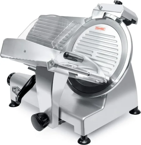 Miniatura 2 de KWS cortadora eléctrica superior comercial de carne 420 vatios, hoja de acero inoxidable 12 pulgadas, carne congelada / queso / cortadora de Hoja