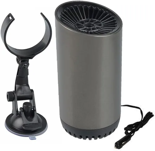 Miniatura 2 de Descongelador de parabrisas portátil de 12 V 150 W giratorio 180° para automóvil, SUV, camión, caravana, remolque, se conecta al encendedor