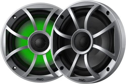 Miniatura 4 de Wet Sounds Ultimate Golf Cart Audio Bundle, Radio, 4-RGB Silver Grill 6.5" Altavoces, 10" Powered Sub, Kit de cableado