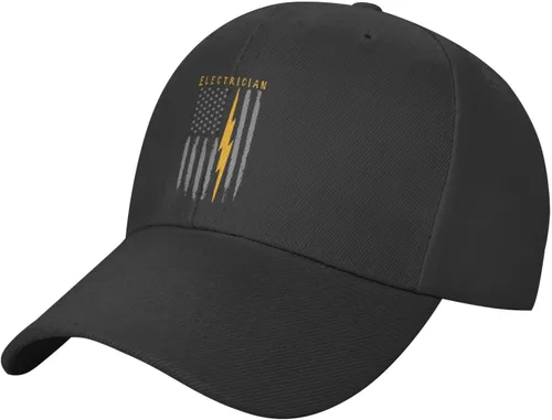 Miniatura 2 de Gorra de béisbol de electricista estadounidense con bandera de Estados Unidos