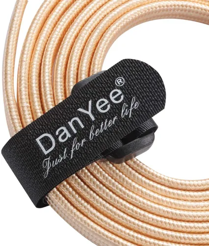 Miniatura 40 de Cable Ethernet Cat 7, DanYee, de nailon CAT7 de alta velocidad, profesional, chapado en oro, cables STP CAT 7 RJ45, cable Ethernet de 3 ft, 10 ft