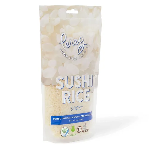 Miniatura 3 de Arroz de sushi (16 onzas) – Grano corto pegajoso blanco – Vegano, sin OMG, fabricado en Estados Unidos – Sushi, bola de arroz y platos japoneses