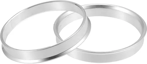 Miniatura 9 de X AUTOHAUX 2 piezas de anillos de buje centrados para el centro del orificio de la rueda de aluminio, de 65 mm de diámetro exterior a 57,1 mm