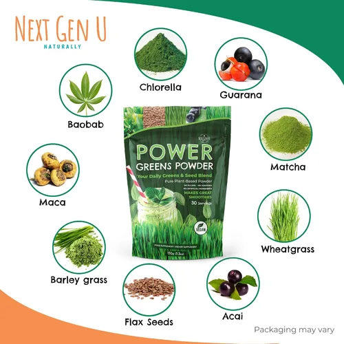 Miniatura 5 de NextGenU - Polvo Super Greens - 5.29 oz - Apoyo inmunológico - Complemento alimenticio - Verdes superalimentos - Mezcla de batidos para batidos