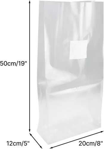 Miniatura 2 de Bolsas de cultivo de hongos R con filtro de 0.5 micrones de polipropileno de 3 mil para sustrato autoclave cultivo de hongos 8 x 5 x 19 pulgadas, 30