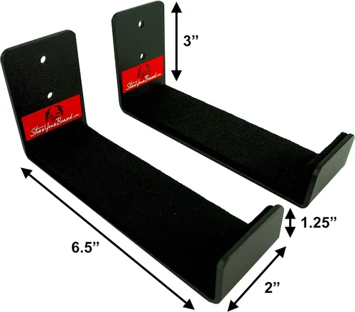 Miniatura 7 de StoreYourBoard Naked Wake, estante de pared para wakeboard, estante de almacenamiento de aluminio
