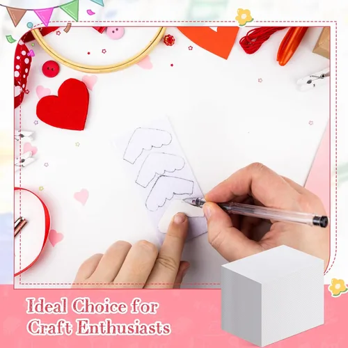 Miniatura 6 de Cholemy Juego de 240 hojas de espuma para manualidades, 4 x 6 pulgadas, placas de impresión de espuma blanca (0.059 pulgadas de grosor)